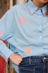 Anime Embroidered Shirt