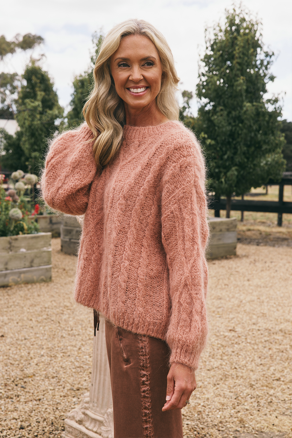 Cable Mohair Knit