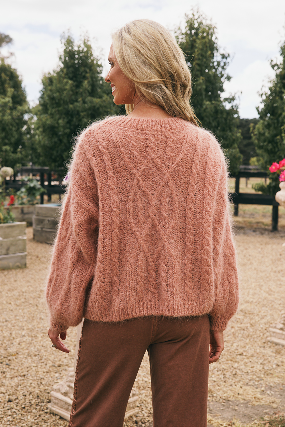 Cable Mohair Knit
