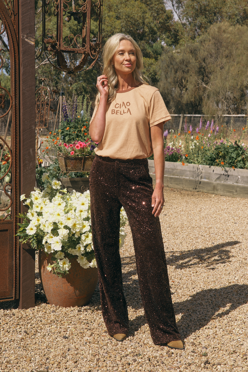 Lordes Sequin Velvet Pant