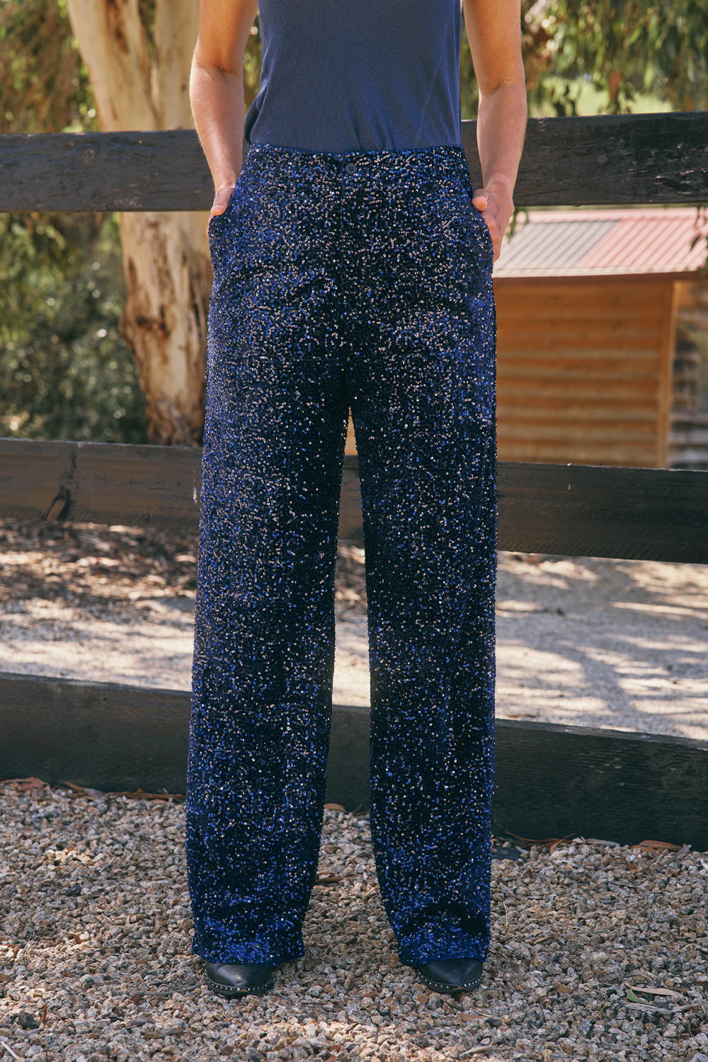 Lordes Sequin Velvet Pant