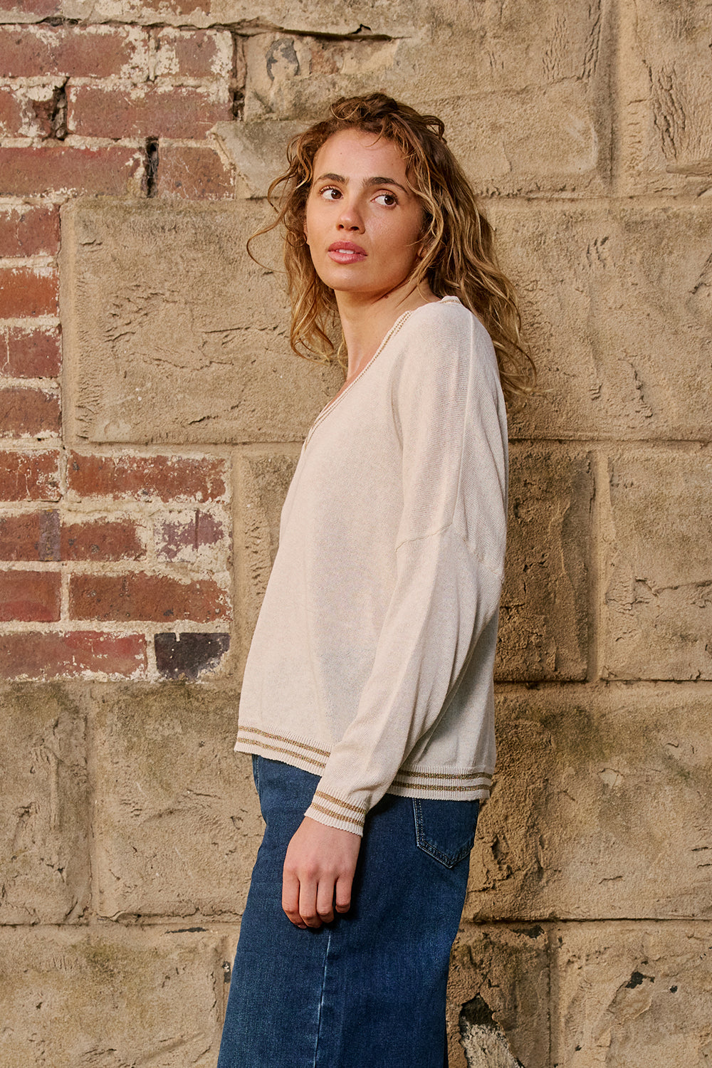 Lurex College Knit