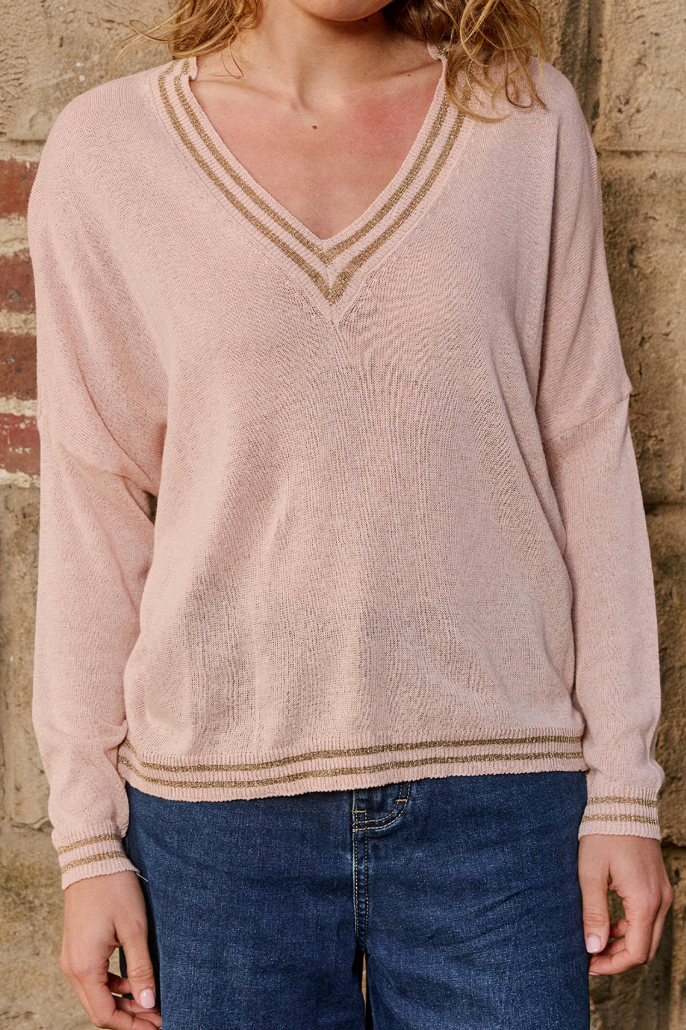 Lurex College Knit