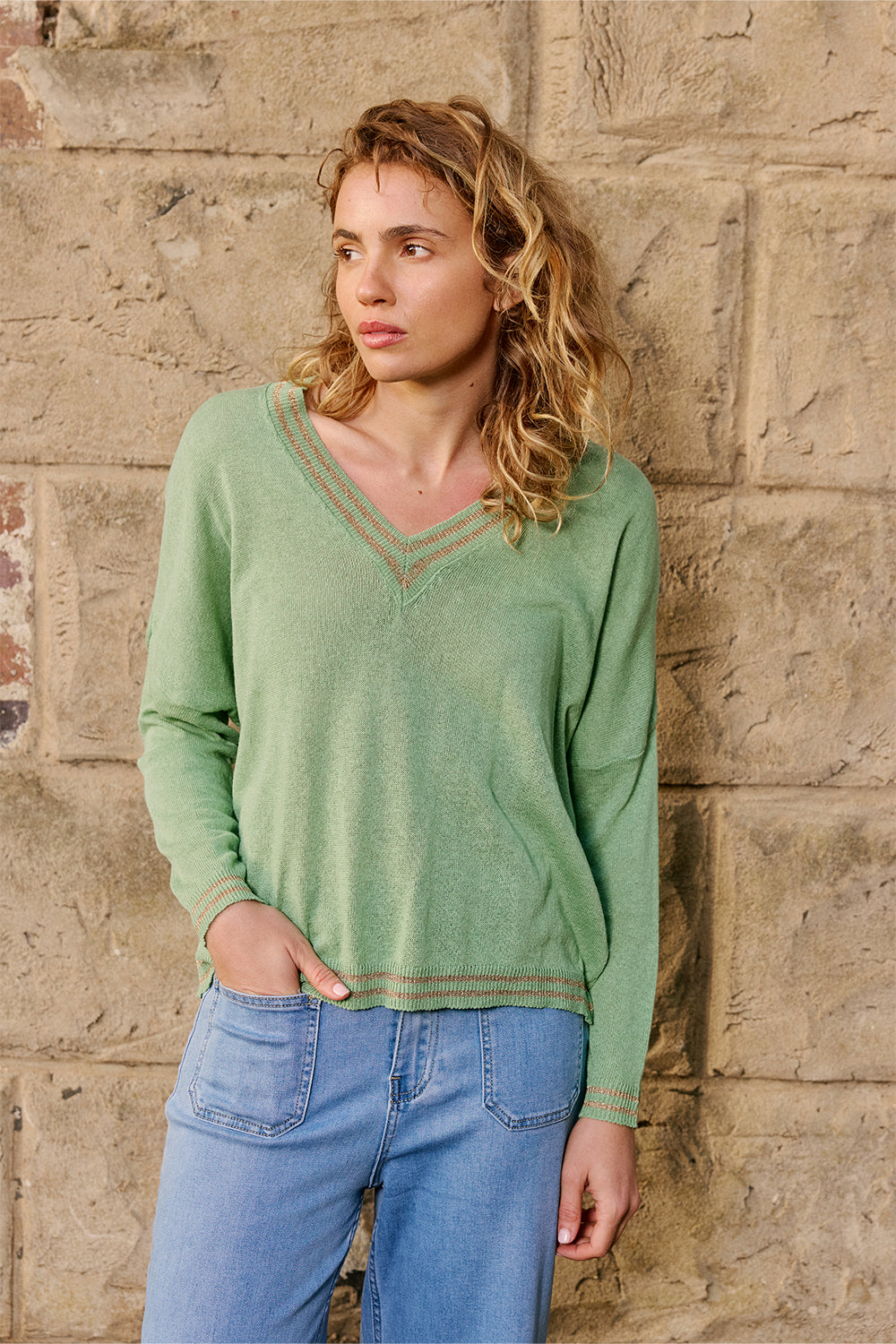 Lurex College Knit