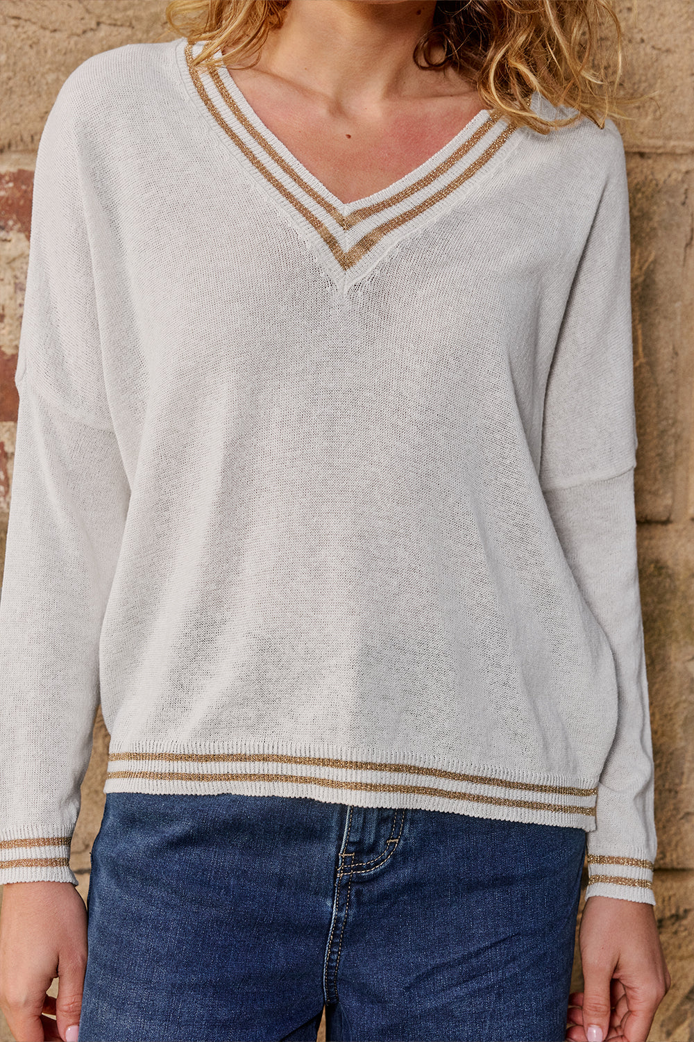 Lurex College Knit