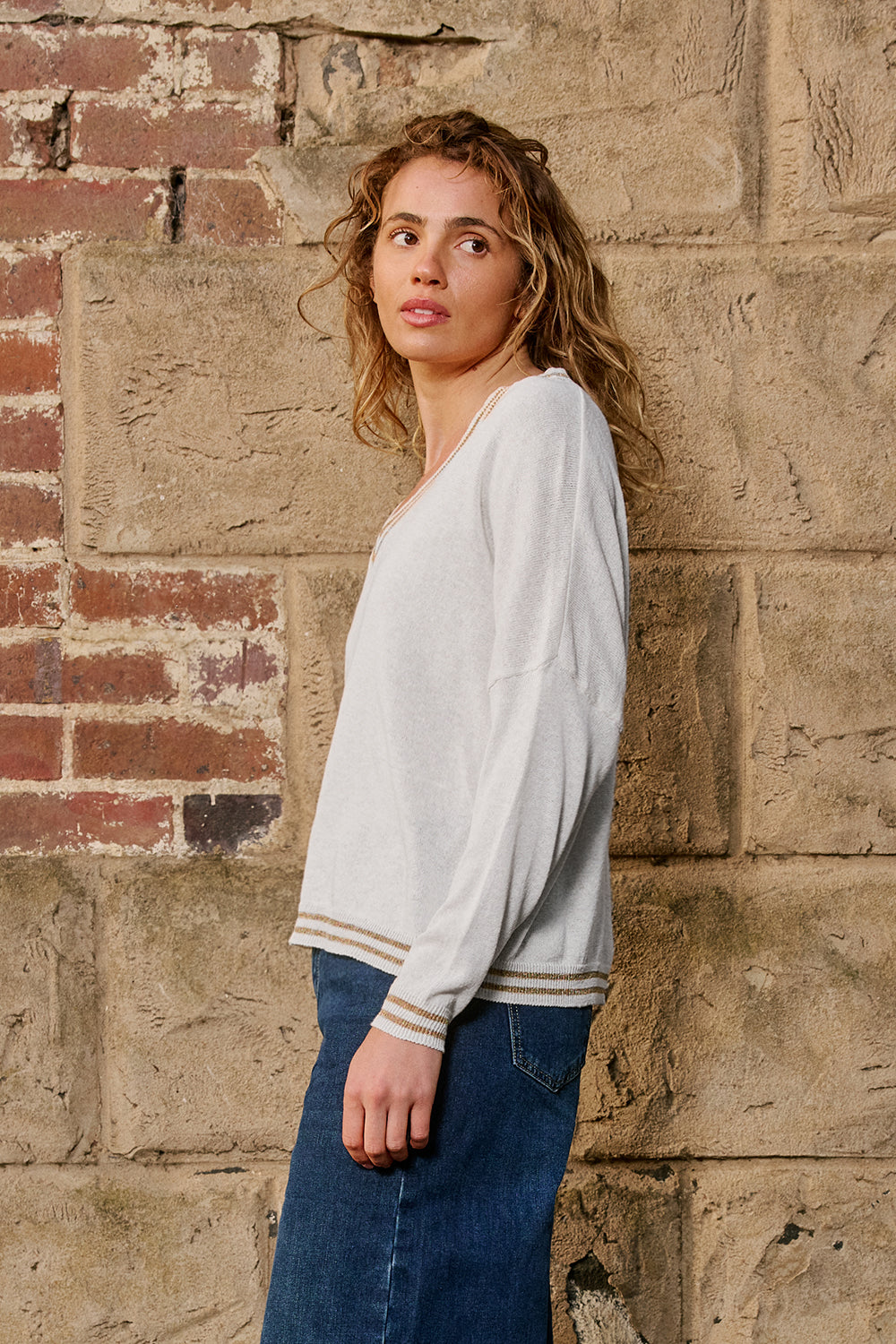 Lurex College Knit