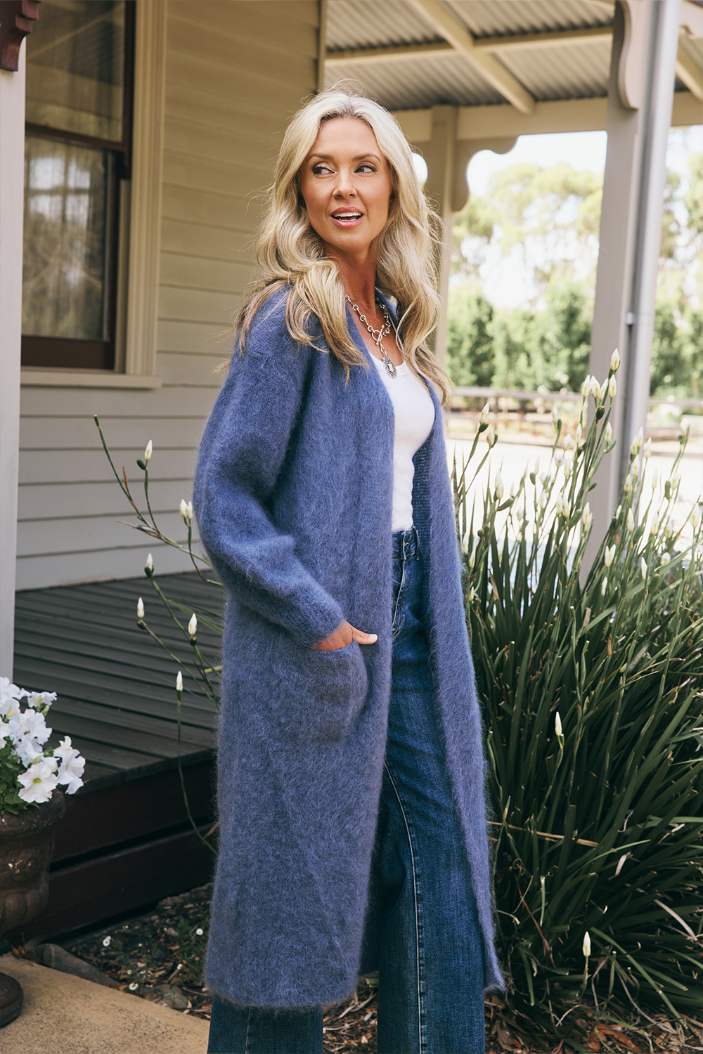 Luxe Long Mohair Cardi