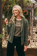 Luxe Mohair Hooded Cardi