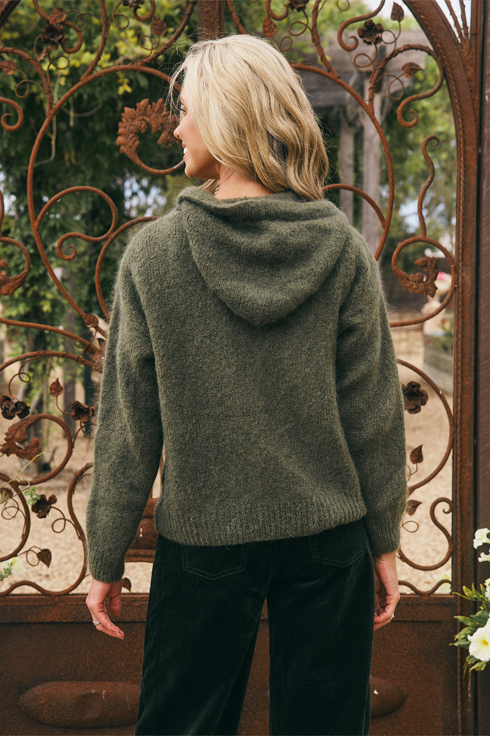 Luxe Mohair Hooded Cardi