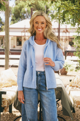 Luxe Mohair Hooded Cardi