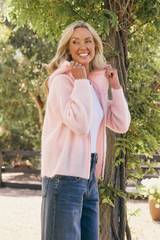 Luxe Mohair Hooded Cardi