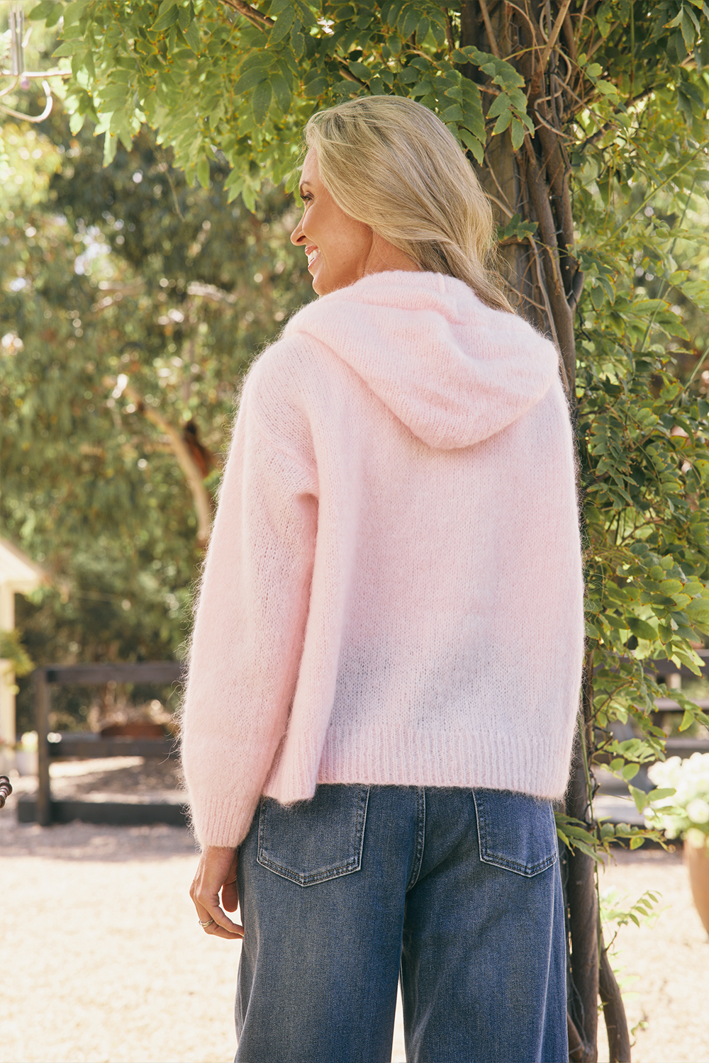 Luxe Mohair Hooded Cardi