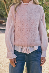 Mohair Pointelle Vest