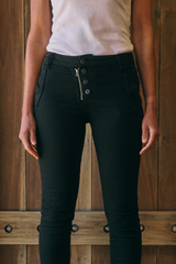 Italian Star Zip & Button Jean