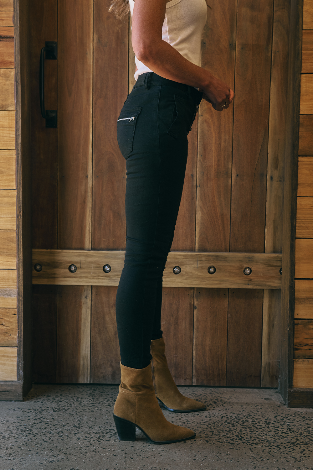 Italian Star Zip & Button Jean
