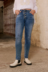 Italian Star Zip & Button Jean