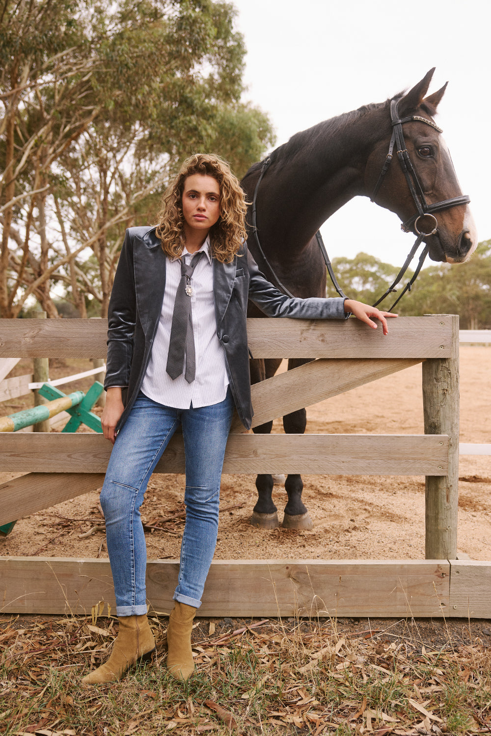 Italian Star Zip & Button Jean