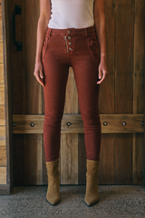 Italian Star Zip & Button Jean