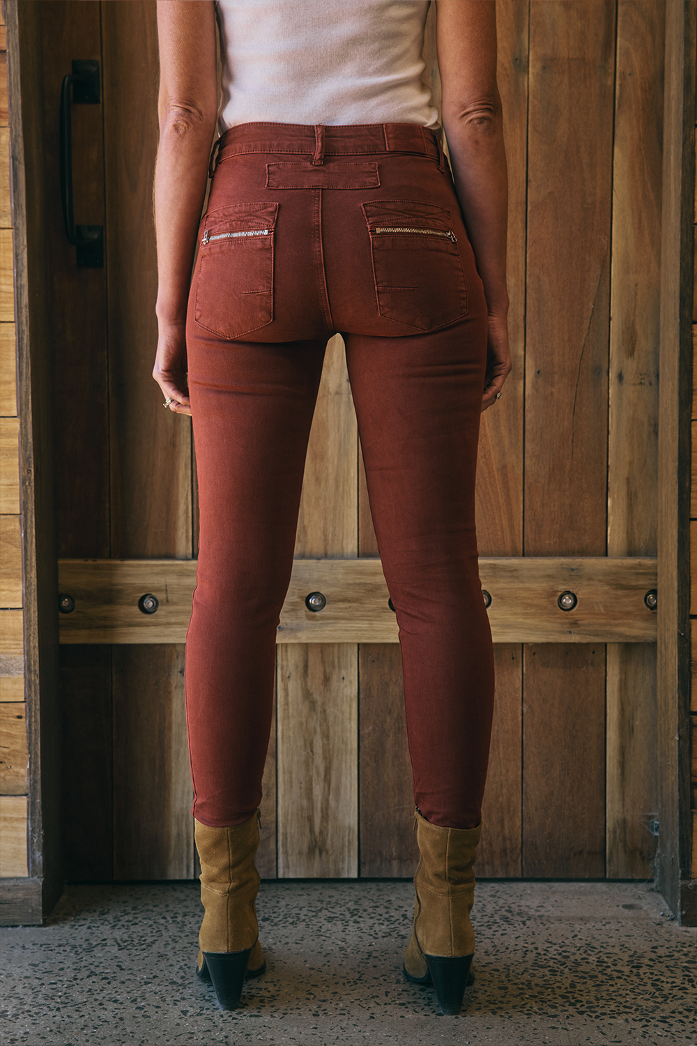 Italian Star Zip & Button Jean