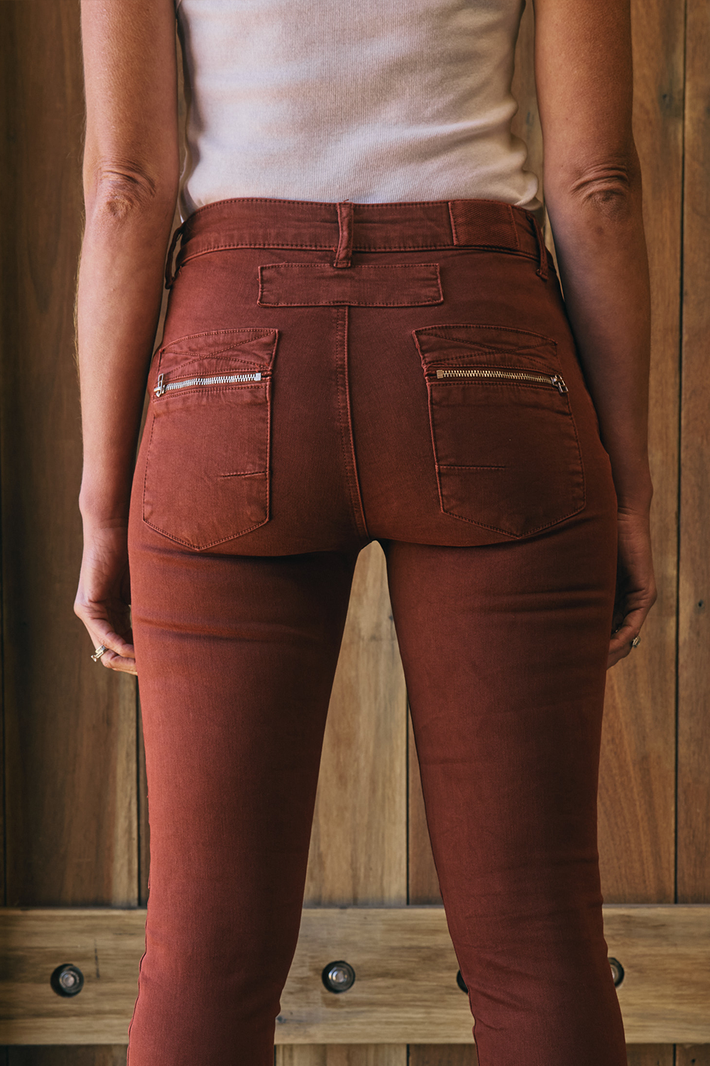 Italian Star Zip & Button Jean