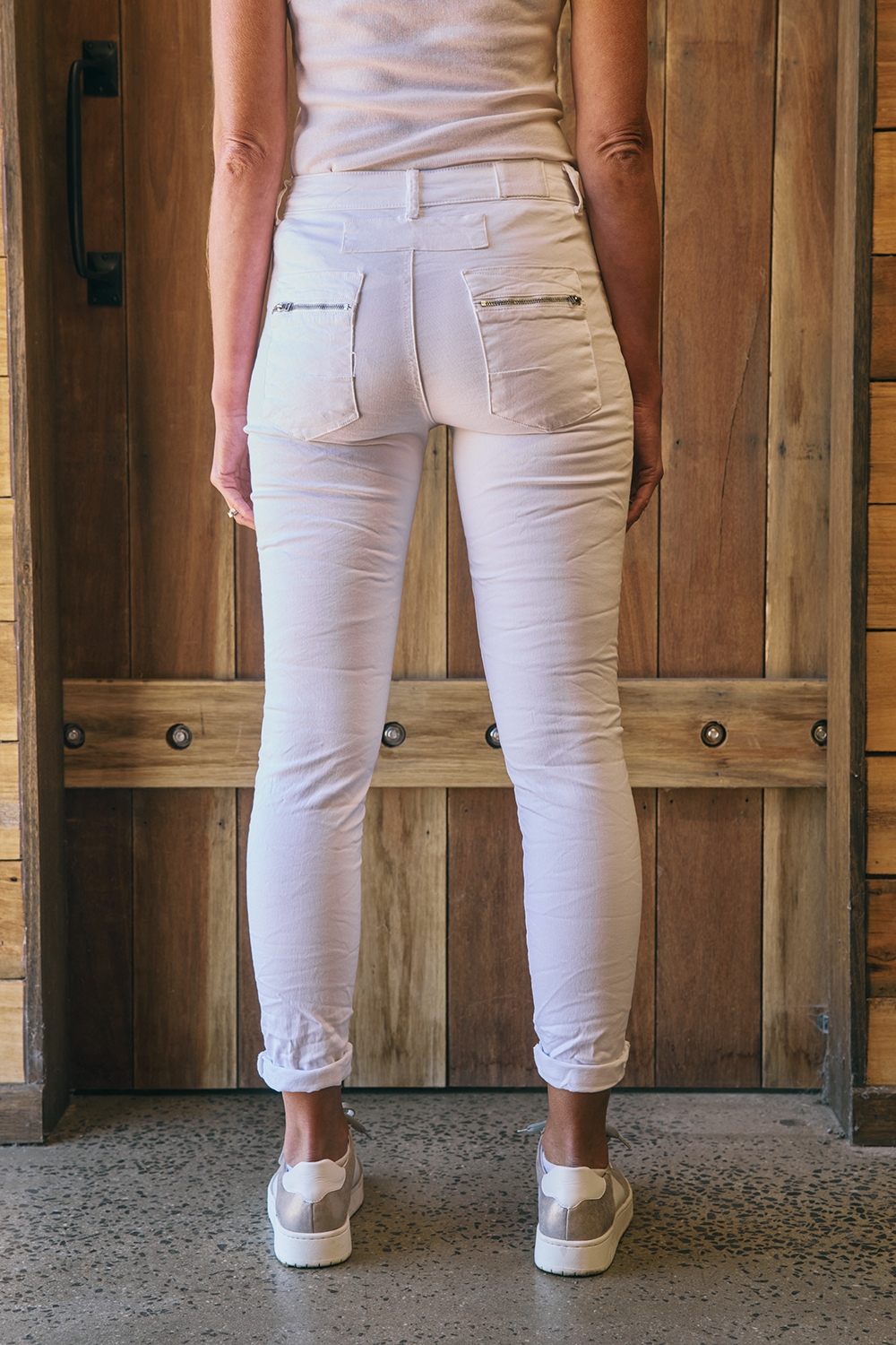 Italian Star Zip & Button Jean